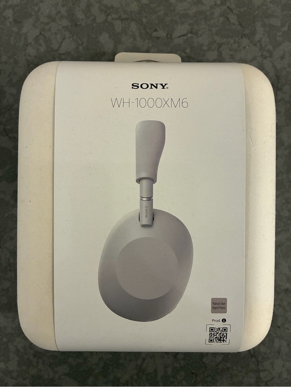 Sony WH-1000XM6 Wireless Noise Cancelling Headphones - Platinum Silver